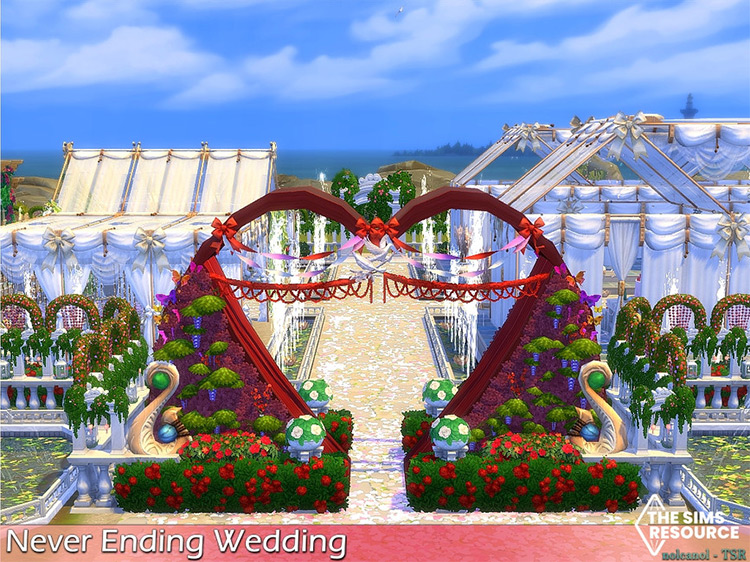 Never Ending Wedding / No CC by nolcanol Sims 4 CC