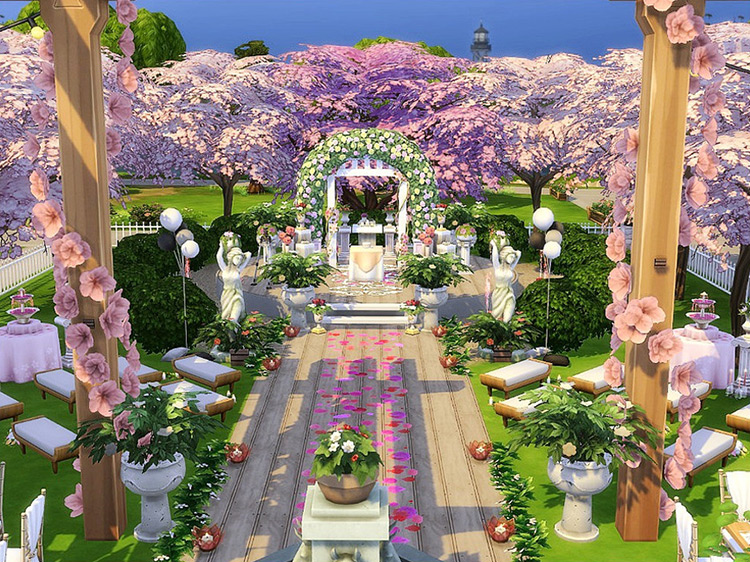 Cherry Wedding by lotsbymanal for Sims 4