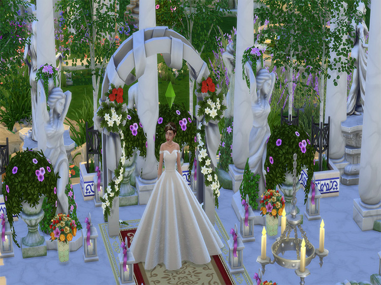 Wedding Palace in the Style of a Greek Temple by GenkaiHaretsu TS4 CC