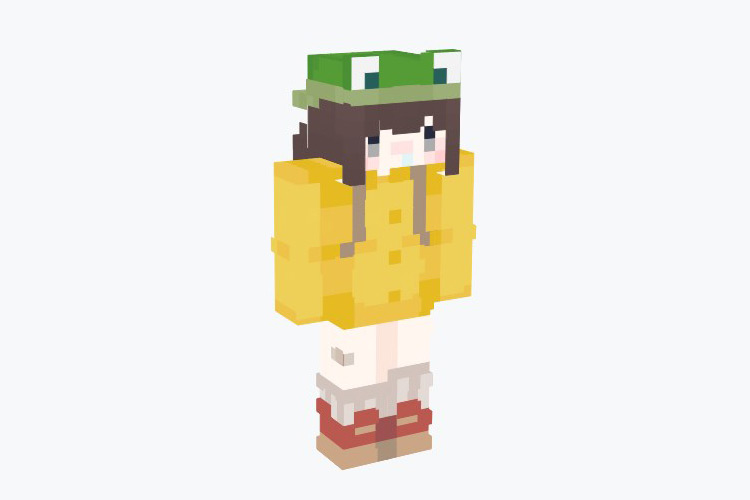 Frog Hat Skin For Minecraft