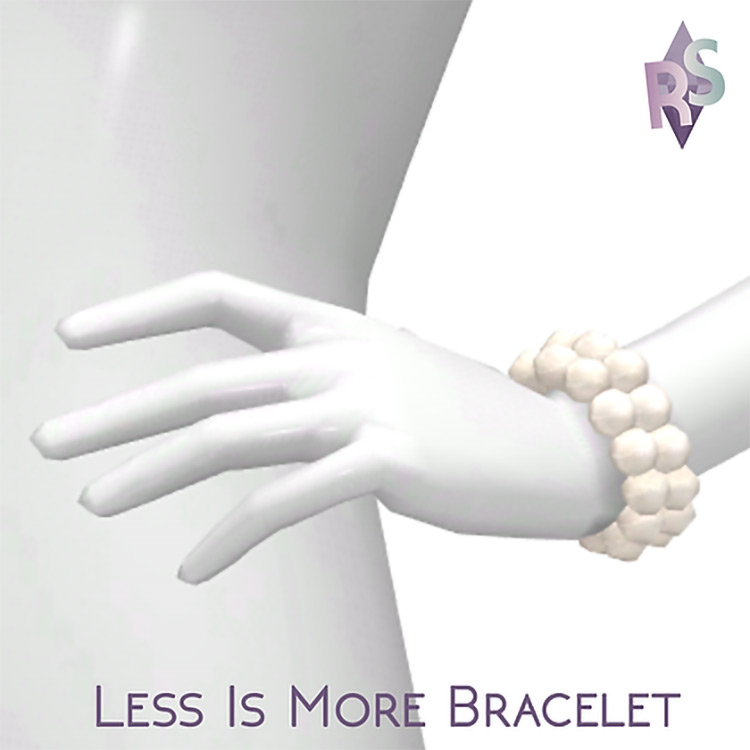 Less is More; Pearl Bracelets / Sims 4 CC