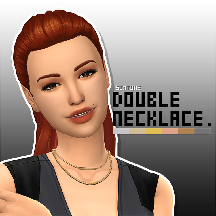 Double Necklace / Sims 4 CC