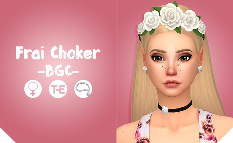 Frai Choker / Sims 4 CC