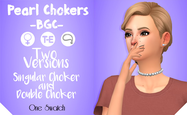 Pearl Chokers / Sims 4 CC