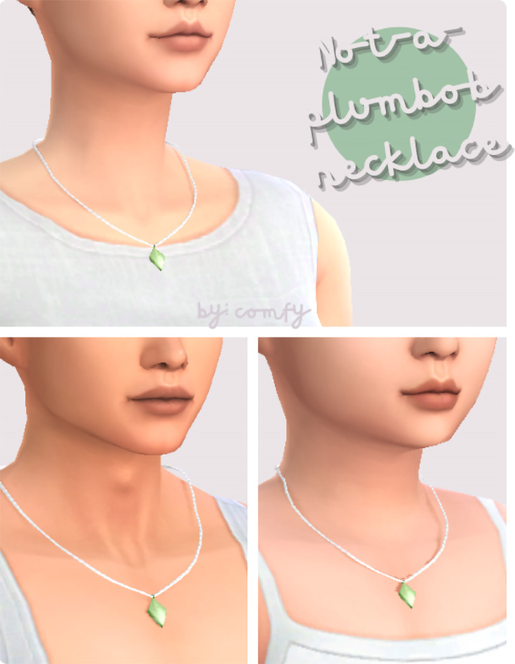 Not-a-Plumbob Necklace & Earrings / Sims 4 CC