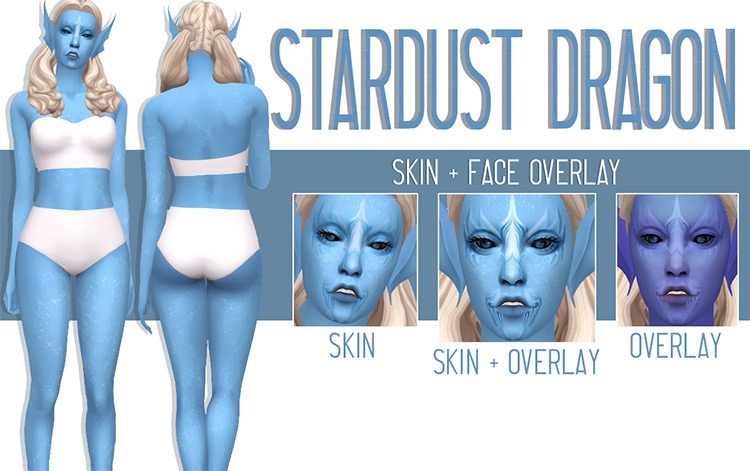 Stardust Dragon – A Skin Set / Sims 4 CC