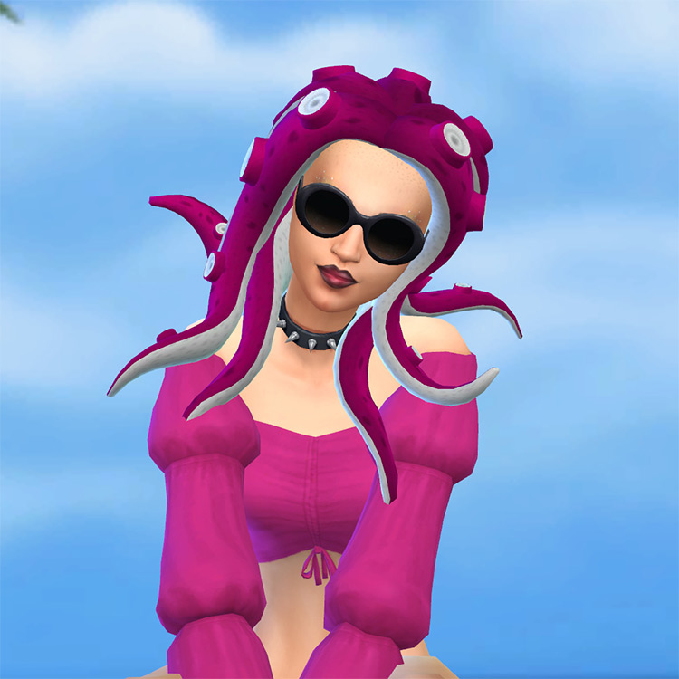 Splatoon Octopus Hair / Sims 4 CC