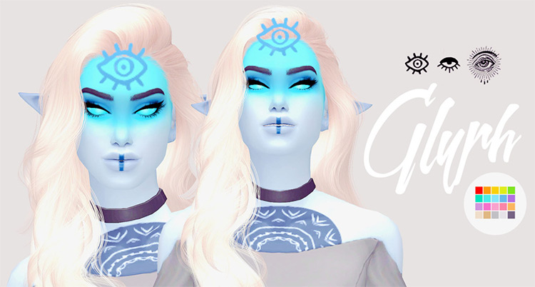 Glyph (Third Eye) / Sims 4 CC