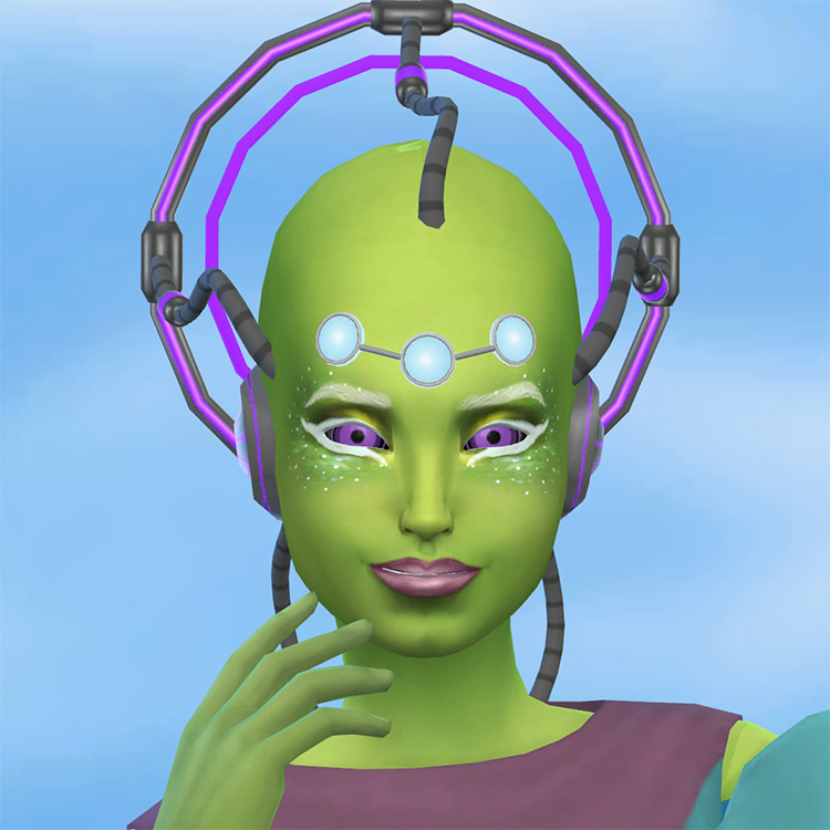 Cyber HeadEarsHalo / Sims 4 CC