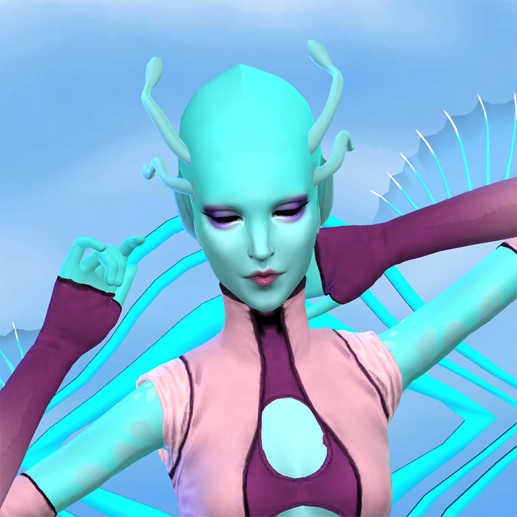 Tentacle-Antennas / Sims 4 CC