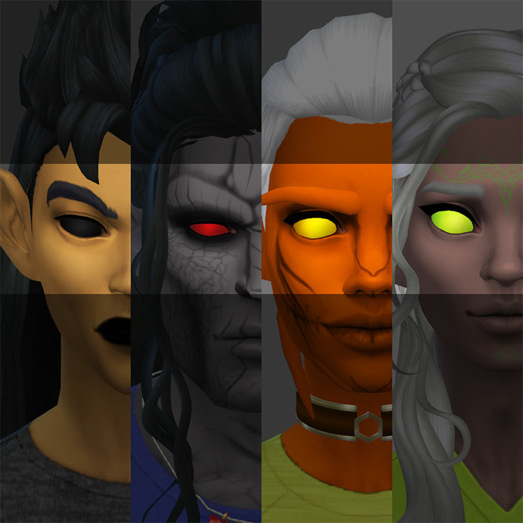 Solid Eyes / Sims 4 CC