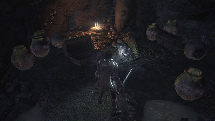 The corpse that holds the Golden Scroll / DS3