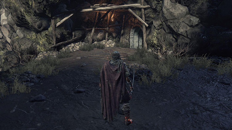 The entrance to the Undead Settlement sewers / DS3