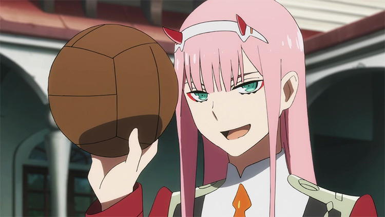Zero Two from Darling in the FranXX anime