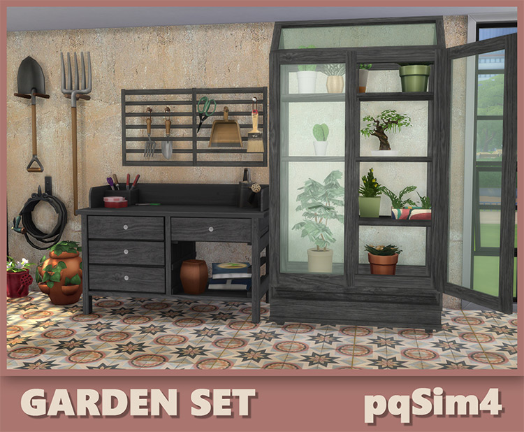 MM Garden Set by PQSim4 for Sims 4
