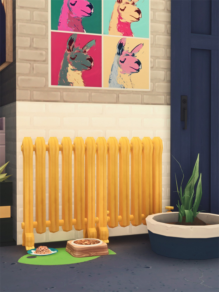 Modern Iron Radiator: Functional or Decorative by Picture Amoebae TS4 CC
