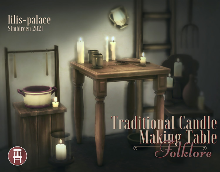 Traditional Candle Making Table by lilis-palace TS4 CC