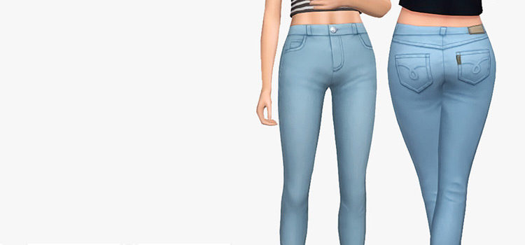 Maxis Match Skinny Jeans CC for The Sims 4 (Guys + Girls)
