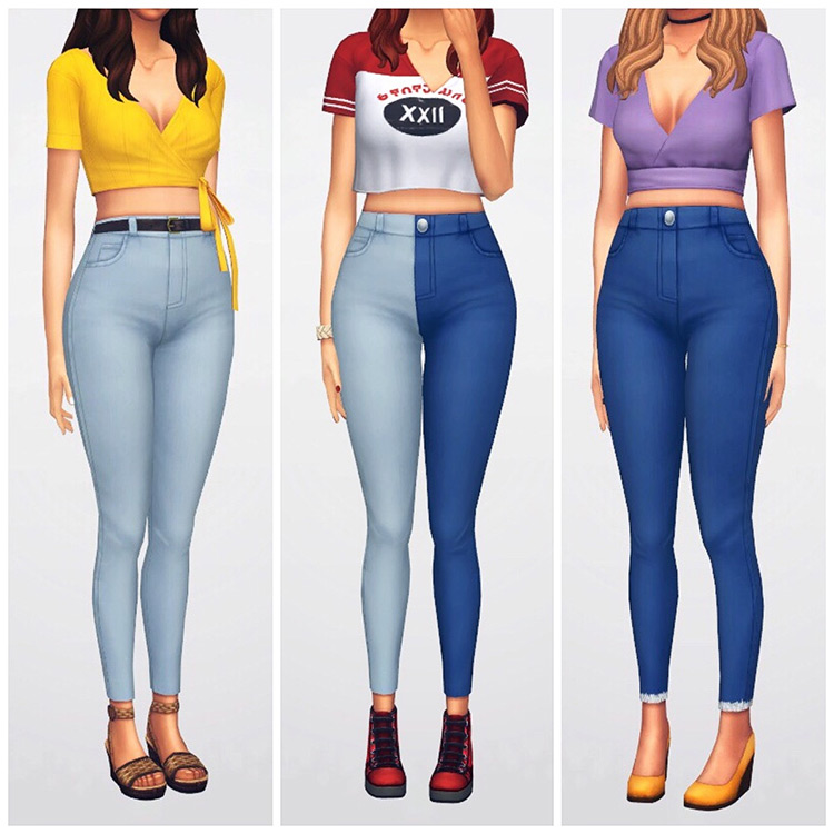 Maxis Match Skinny Jeans CC for The Sims 4  Guys   Girls    FandomSpot - 46