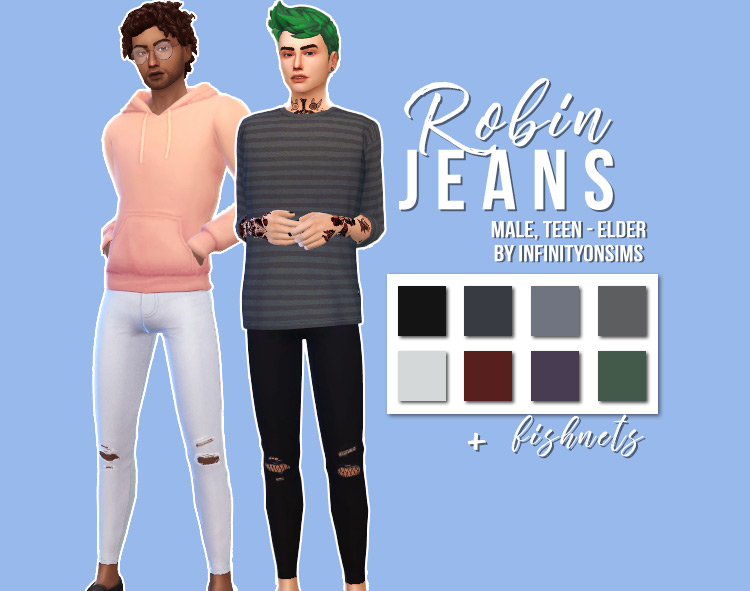 Robin Skinny Jeans (City Living Required) for Sims 4