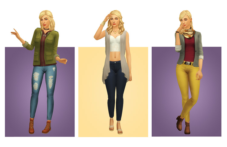 Simple Simmer Skinny Jeans TS4 CC