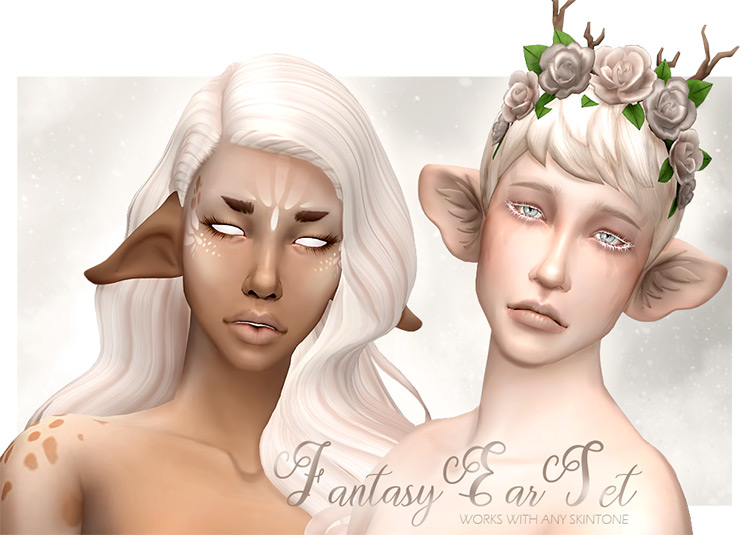 Fantasy Ear Set (Elven Style) by shuiisims for Sims 4