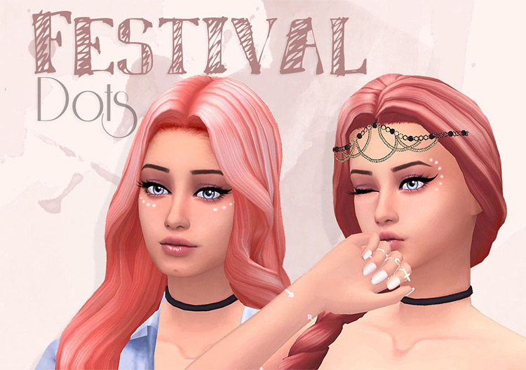 Festival Eye Dots by aprisims / Sims 4 CC