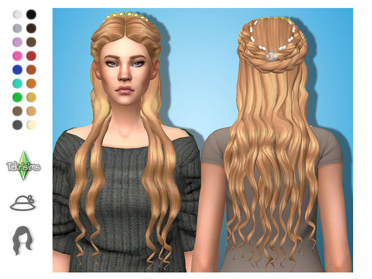 Lucrezia Hair by tekri TS4 CC