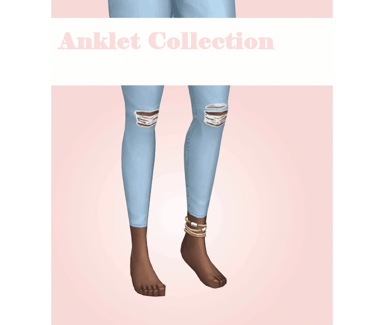 Anklet Collection by stephanine TS4 CC