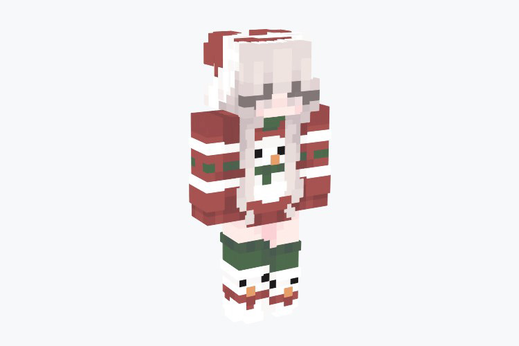 Christmas Sweater Girl Minecraft Skin