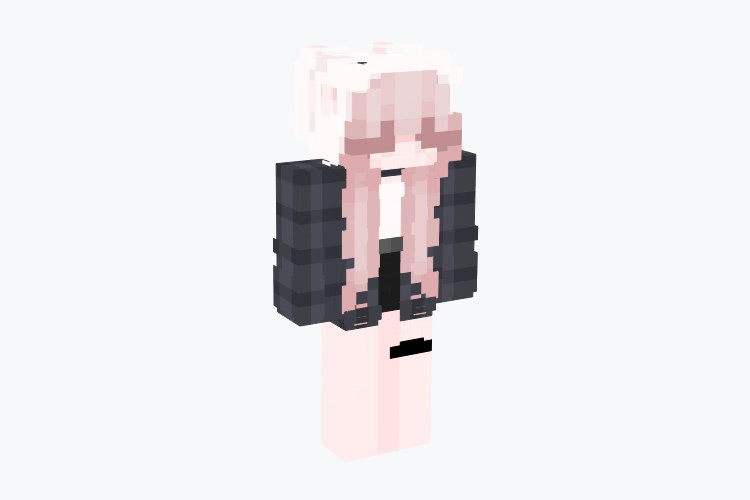 Flanneled Up E-girl Skin For Minecraft