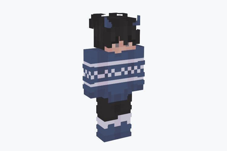 Horns n’ Sweater Skin For Minecraft