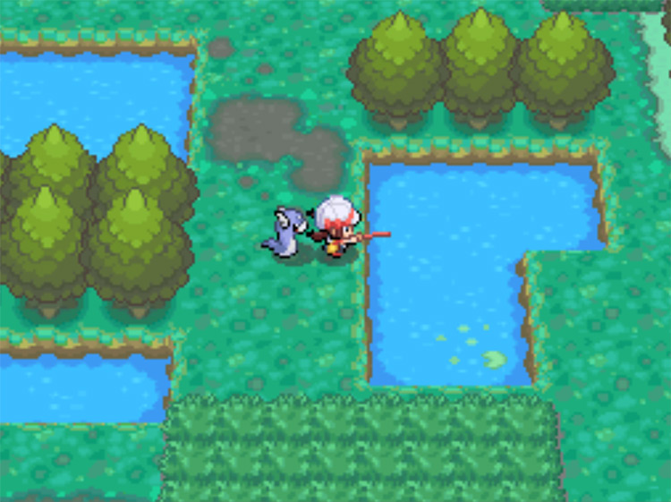 Fishing for wild Dratini in the Safari Zone's Swamp Area / Pokemon HGSS