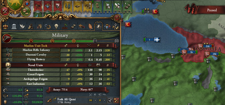 Good Generals in Eu4 (screenshot)