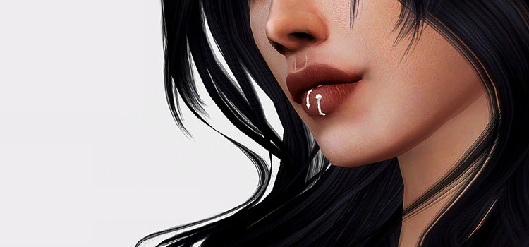 Arroll Lip Piercing (TS4 CC)