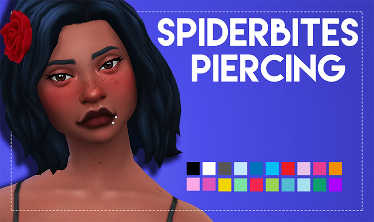 Unisex Spider Bites Piercing Sims 4 CC