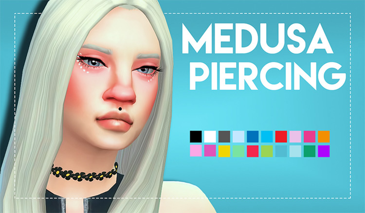 Medusa Piercing for Sims 4