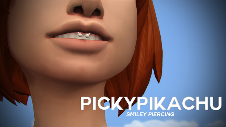 Smiley Piercing for Sims 4