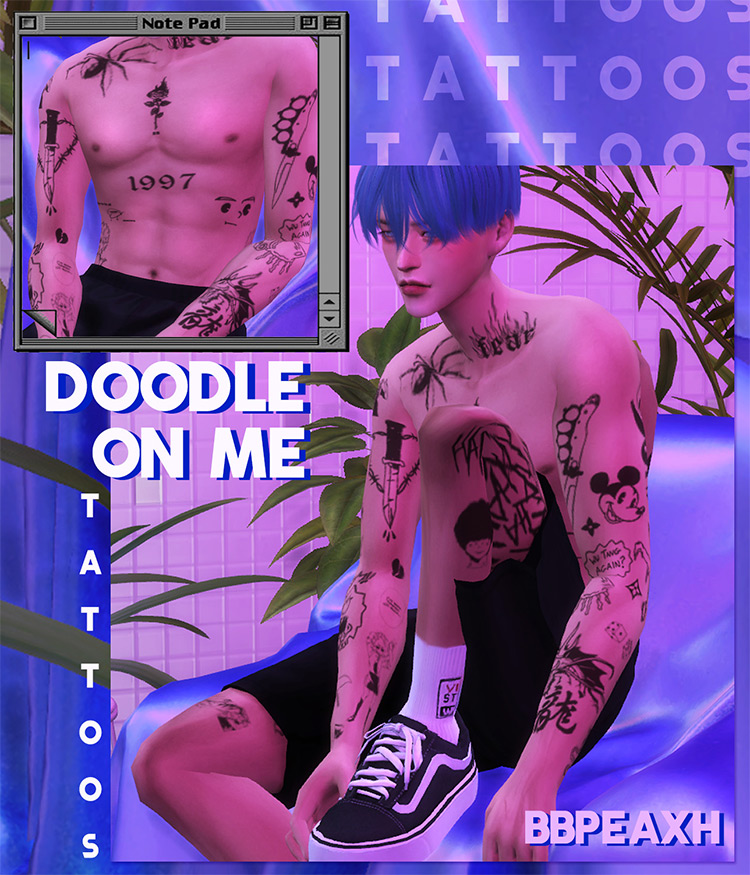 myshunosun  Homemade Tattoos  Maxis Match tattoos