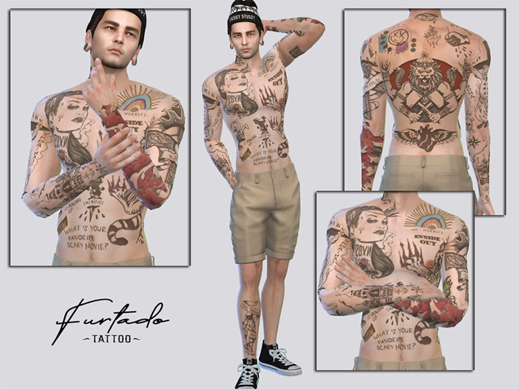 Sims 4 Male Tattoo CC  The Ultimate Collection   FandomSpot - 49