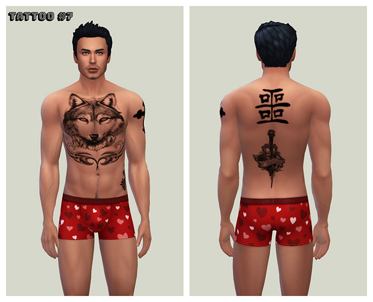 Sims 4 Male Tattoo CC  The Ultimate Collection   FandomSpot - 36