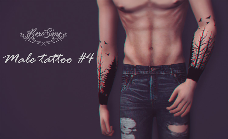 Sims 4 Male Tattoo CC  The Ultimate Collection   FandomSpot - 75