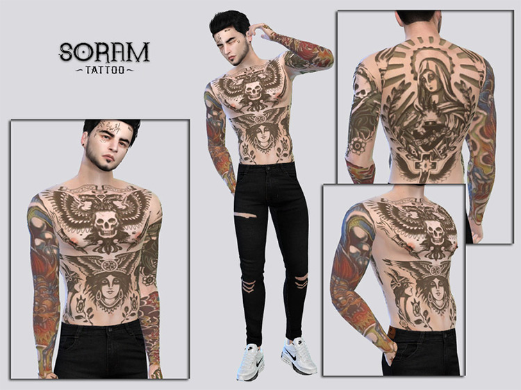 Sims 4 Male Tattoo CC  The Ultimate Collection   FandomSpot - 82