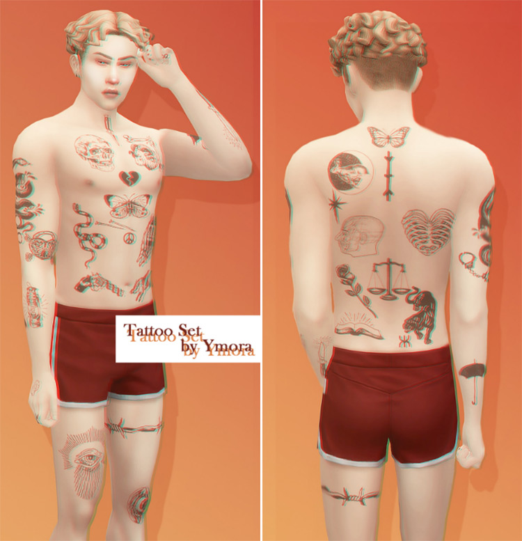 Male tattoo 3 by BexoSims  The Sims 4 Download  SimsFindscom