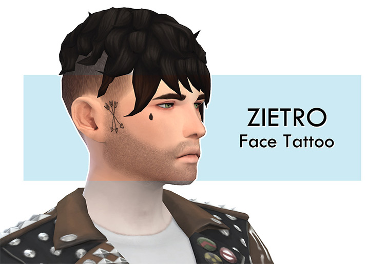 sims 4 face tattoo cc male