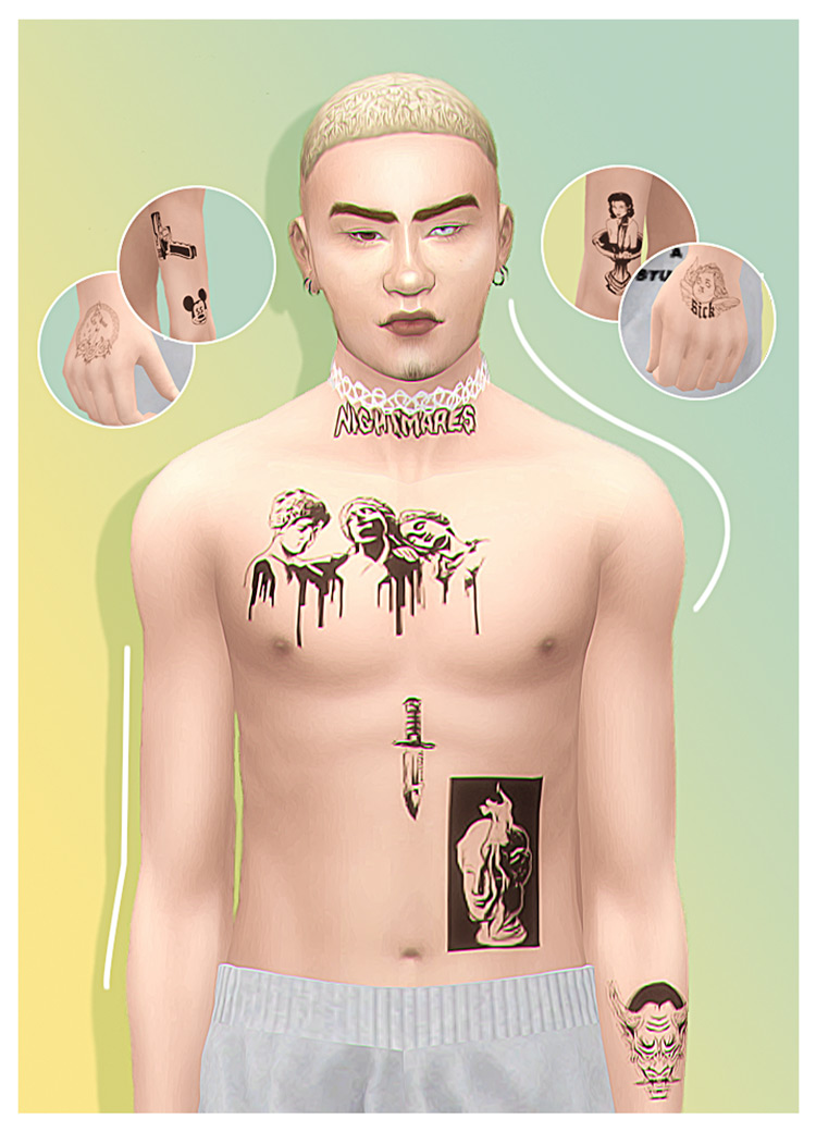 Sims 4 Male Tattoo CC  The Ultimate Collection   FandomSpot - 68