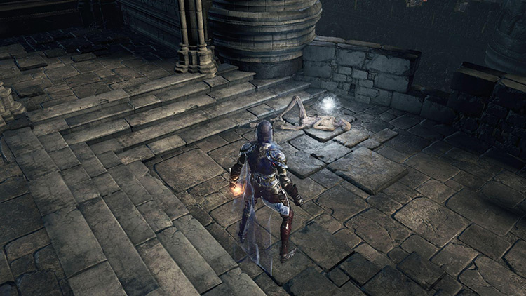 The corpse that holds the Raw Gem / DS3