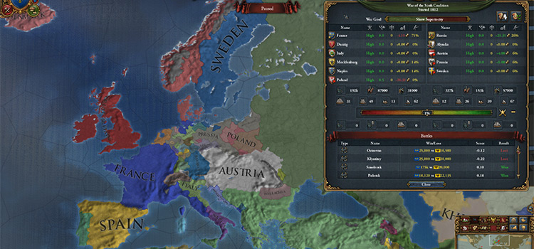 Europe during War of Sixth Coalition (EU4)