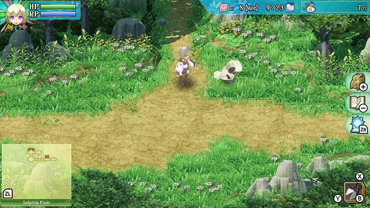 A Wooly at the bend before the entrance of Yokmir Forest / Rune Factory 4