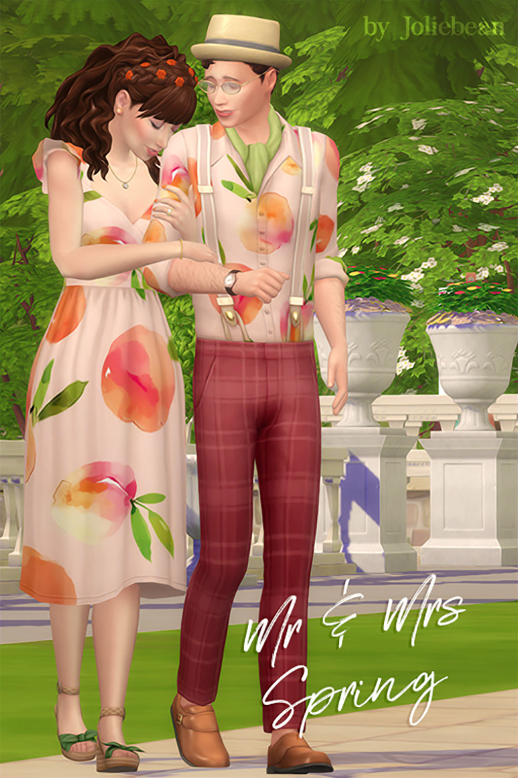 Mr & Mrs Spring Set / Sims 4 CC
